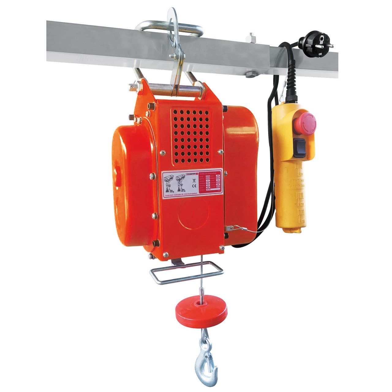 Crossfer elektrische takel, bouwtakel, hijstakel, lier 600kg / 18M kabel