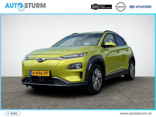Hyundai Kona ev premium 64 kwh 3-fase lader | navigatie | stoelventilatie +