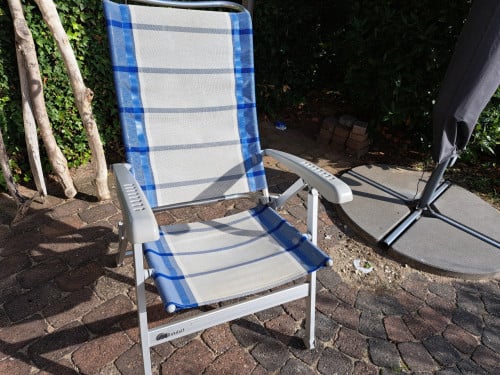 Dukdalf campingstoelen Wit/ Blauw