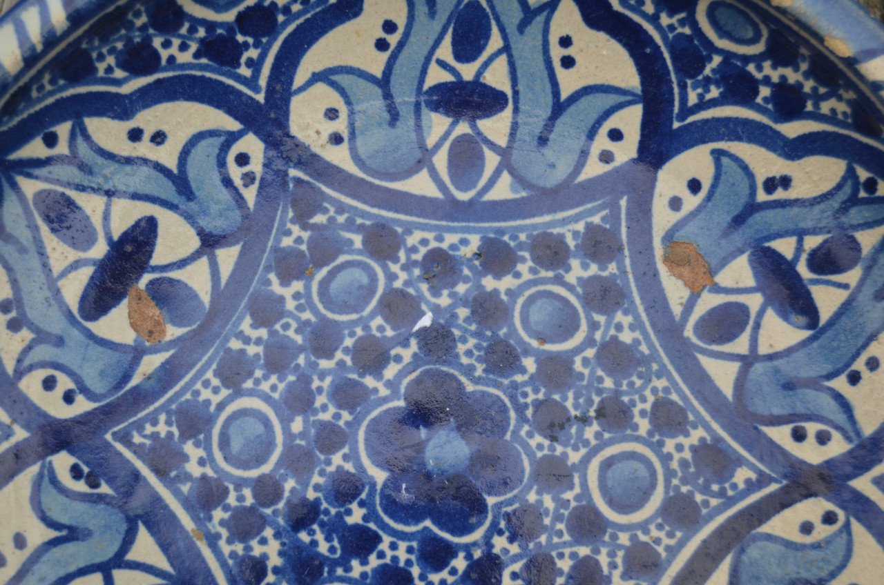 N. Afrikaans Arabisch keramieke schaal Maghreb / Fez / Safi?