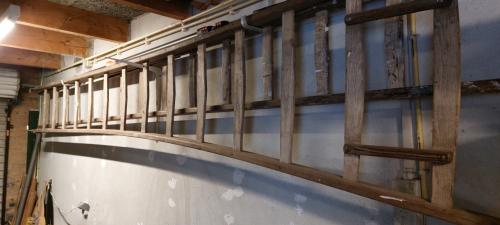 Houten opsteekladder