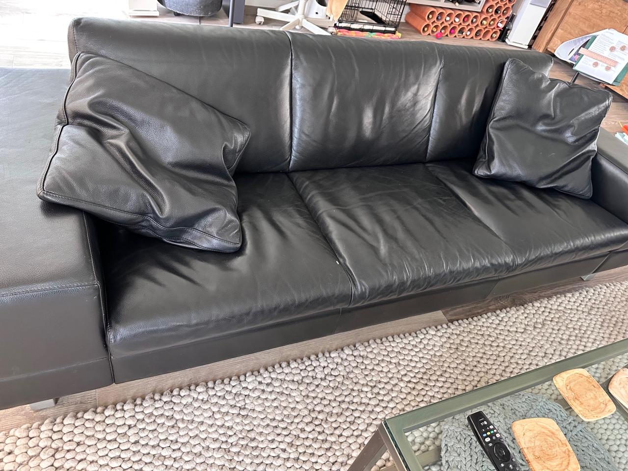 Pode / Leolux bankstel zwart leer