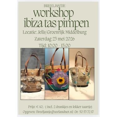 Workshop Ibiza tas pimpen zaterdag 23-05