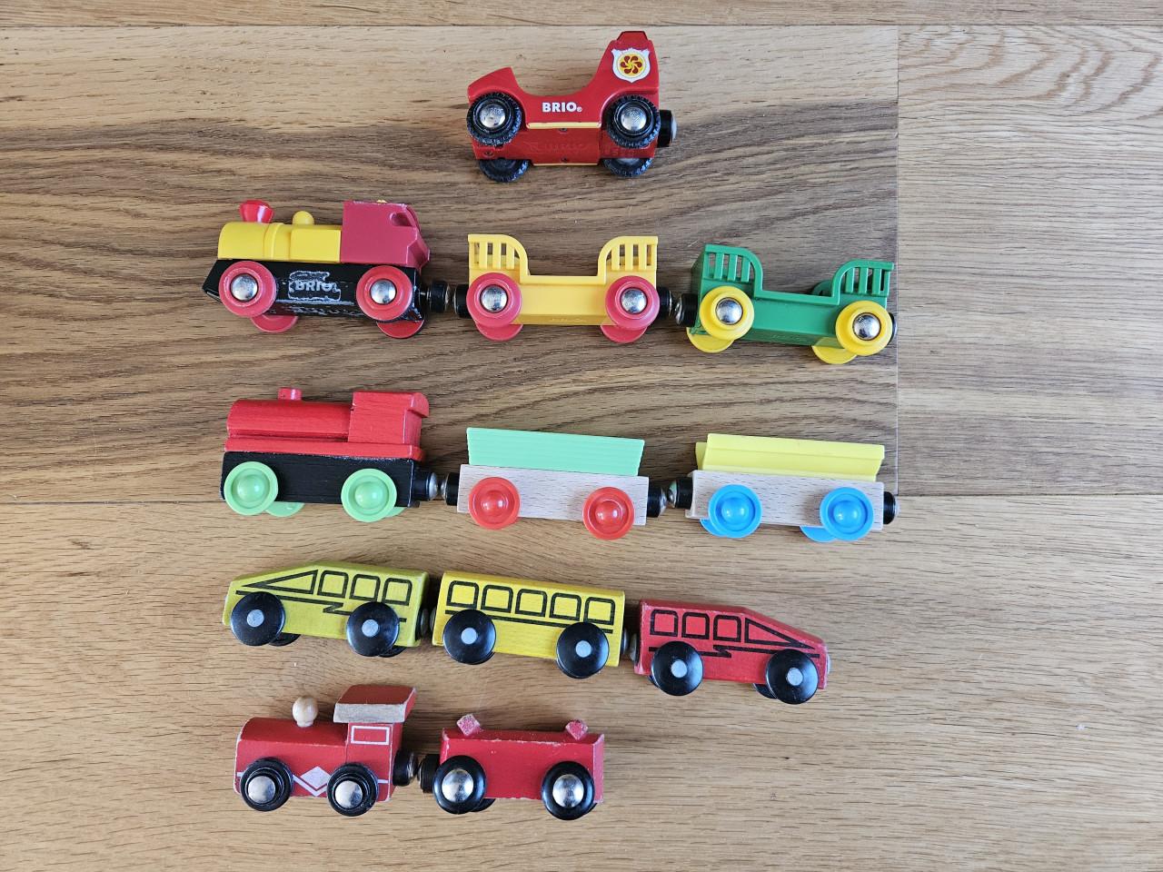 Houten treinbaan Brio en Eichhorn