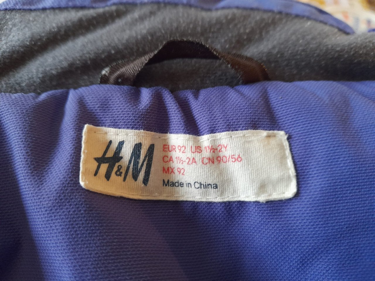 Leuke z.g.a.n. paarse winterjas (H&M maat 92)