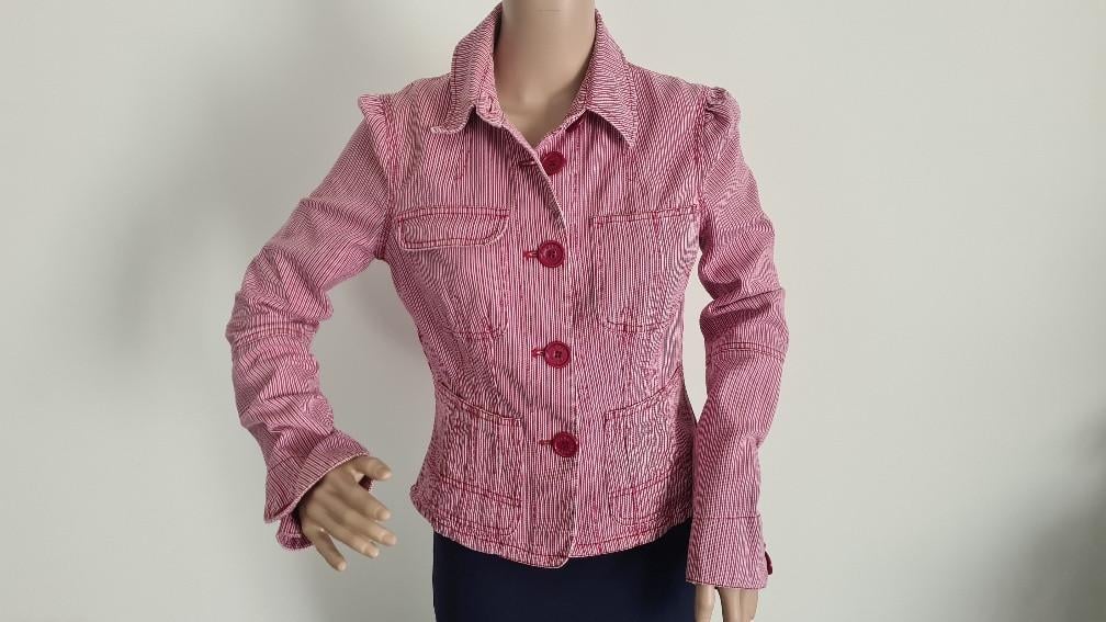 MARC JACOBS: Als nieuw rood-wit jasje maat 6