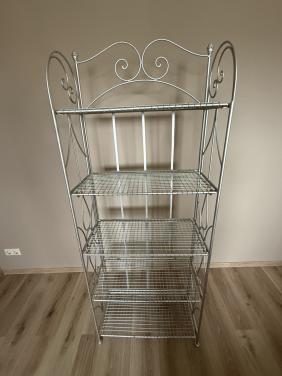 Metalen zilverkleurig opvouwbaar rek