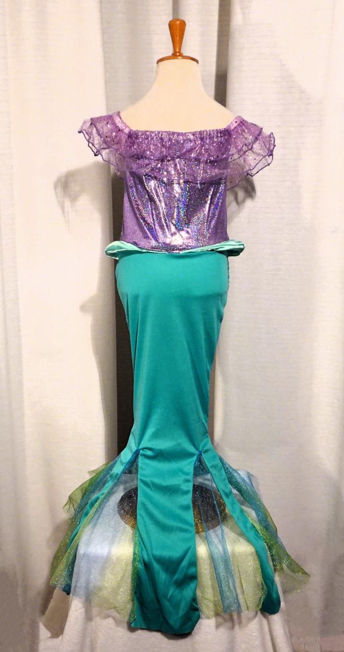 Nieuw ! Maat 146 Mooie Groene Prinses Ariël Zeemeermin Jurk