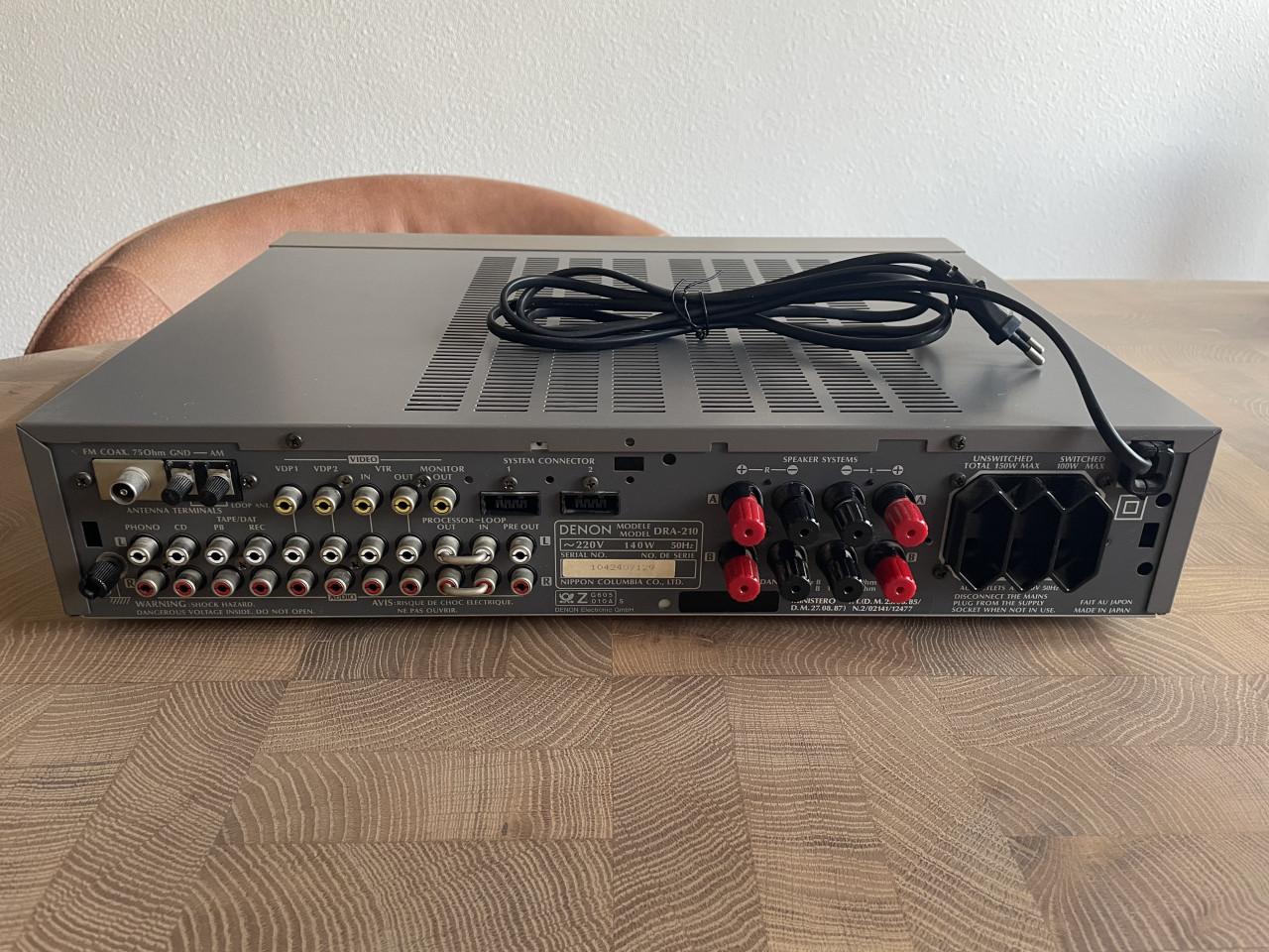Denon DRA-210 Receiver + afstandbed RC-130 + hobby projecten DR210/DCD210