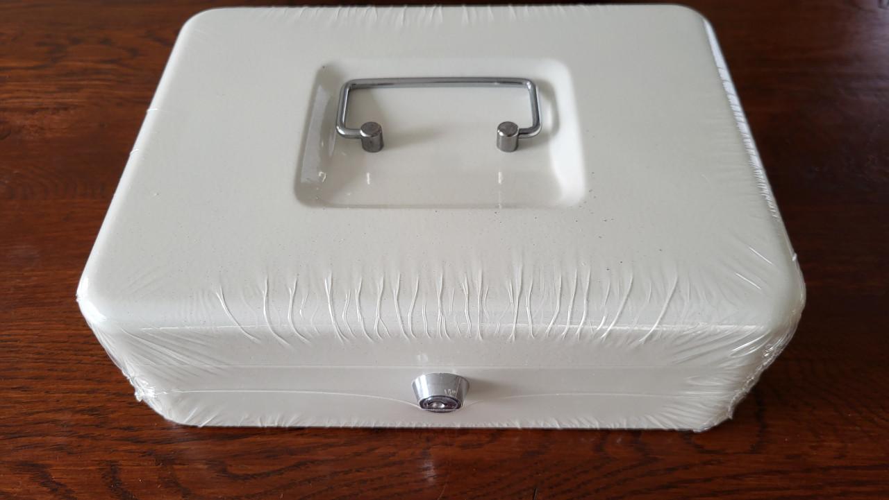 WEDO metalen geldkist geldcassette 25 x 18 x 9 cm - NIEUW