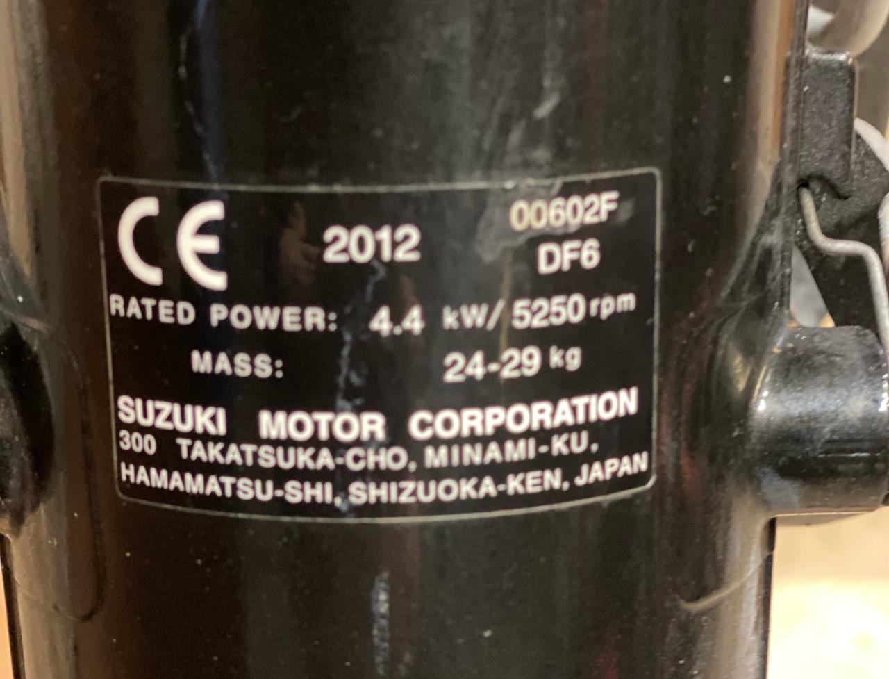 Suzuki buitenboordmotor 6pk