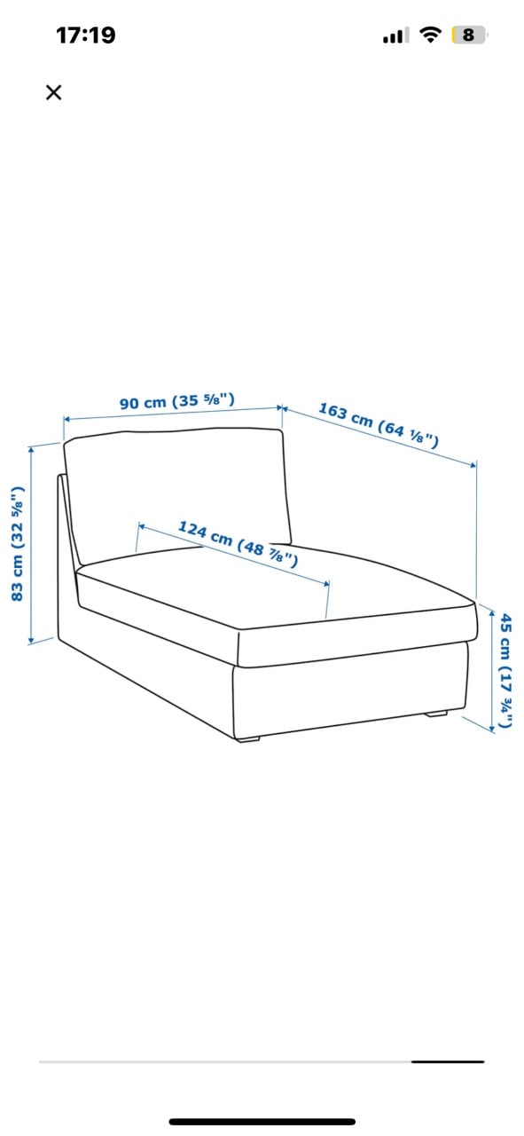 IKEA Kivik chaise longue