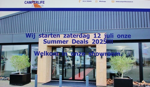 # Camper Summer Deals #   (Woensdag t/m zaterdag )