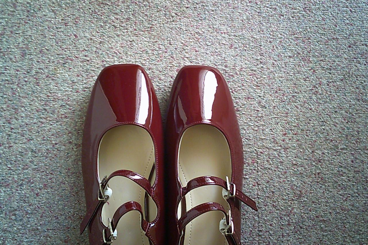 NIEUWE lak-ballerina met riempjes in maat 39 ...