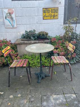 Brocante bistro set