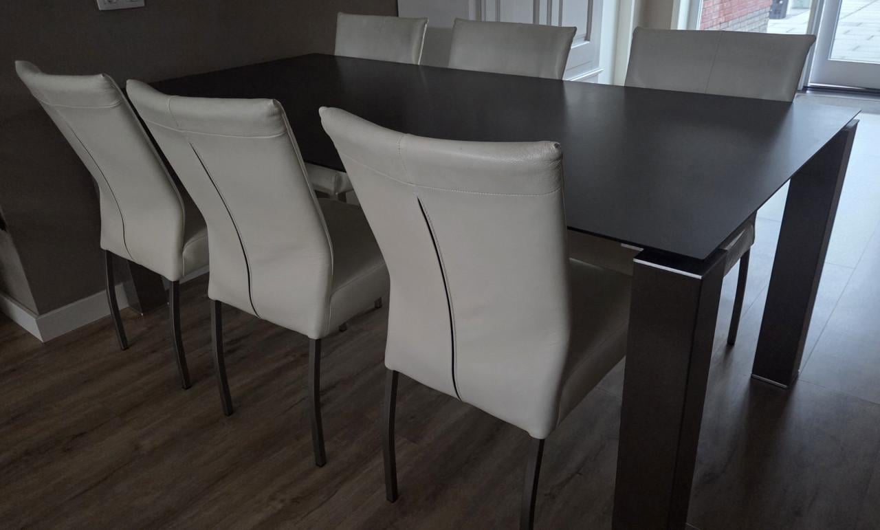 Eettafel 200*100 met 6 stoelen