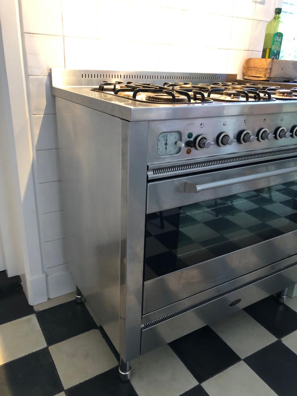 Boretti gasfornuis met toebehoren