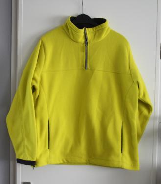 Fel geel jasje fleecetrui maat xl