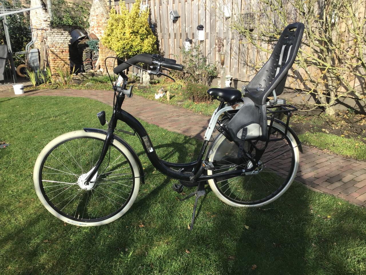 Moederfiets BSP met Yepp achterzitje