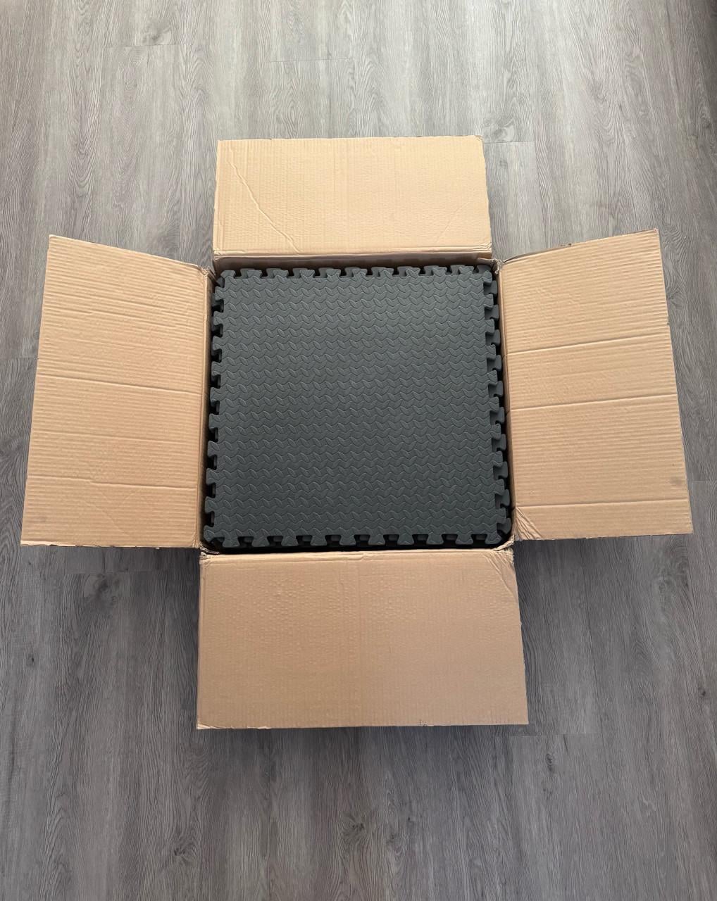 Grijze Interlock Mat Tegels 60x60cm - 9 Stuks