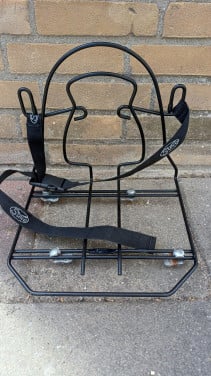 Tasdrager / bagagerek voor rugtas voor achterop de fiets