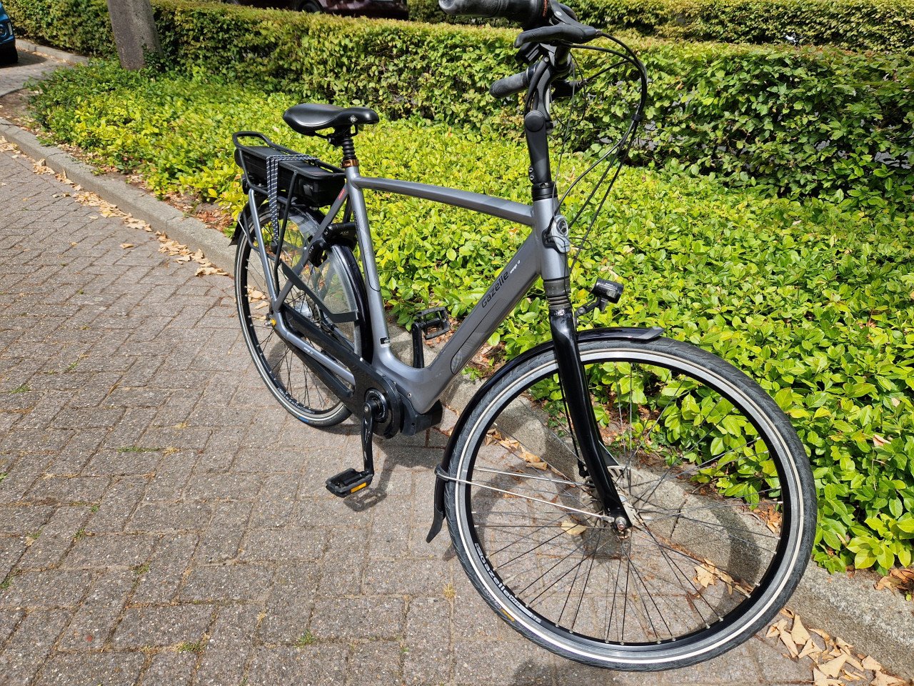 Schitterende Gazelle Orange elektrische heren fiets met Shimano middenmoto