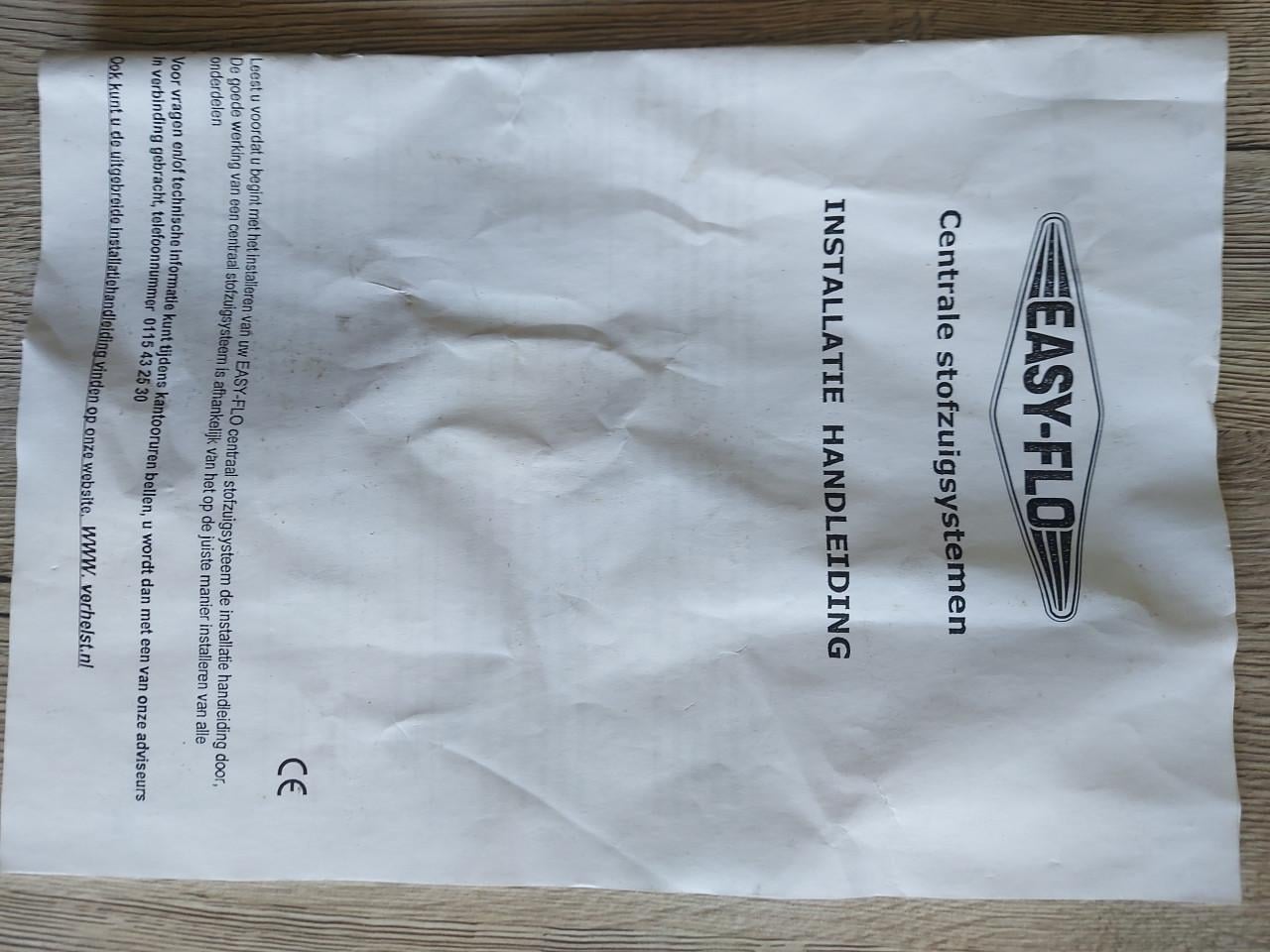 EASY-FLO  Centrale stofzuigsysteem