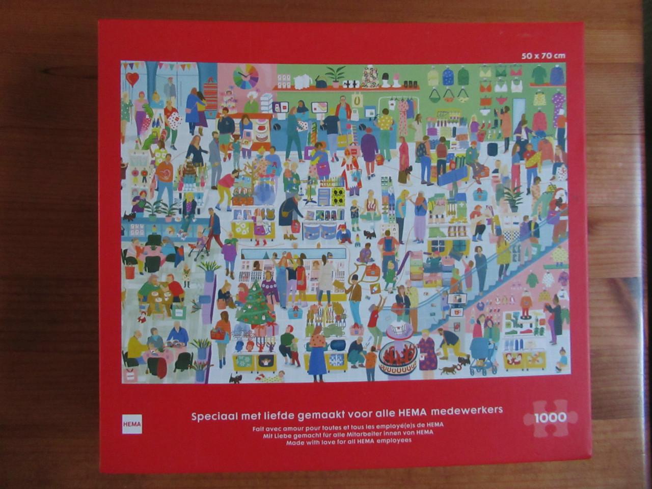 Leuke volledige Hema puzzel van 1000 stukjes, zo goed als nieuw