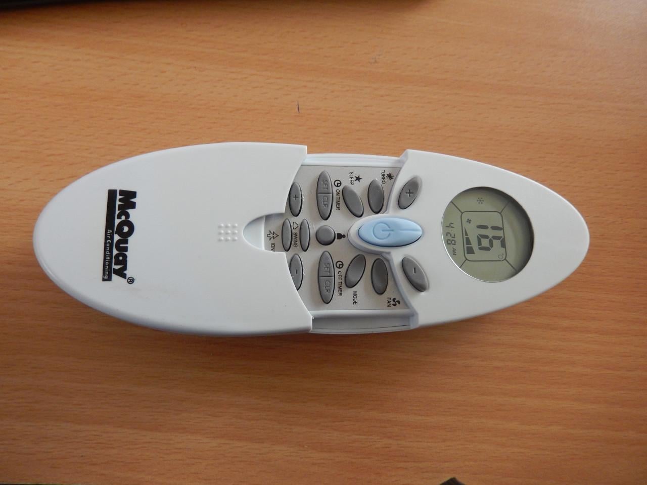 Split airco binnen en buiten met afstandsbediening