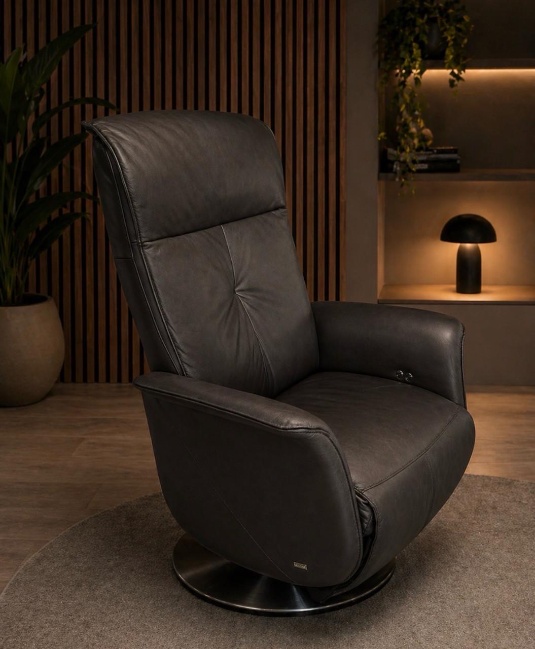 Te koop lederen relaxfauteuil