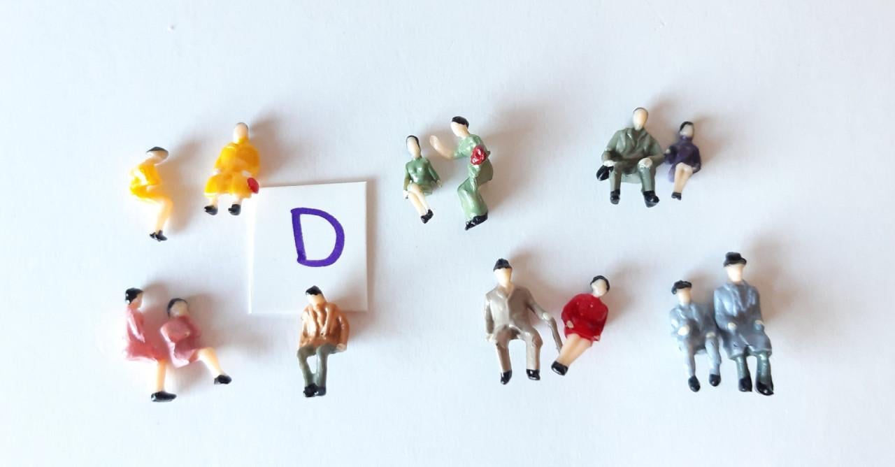 H0 Passagiers / Zittende Figuren / Poppetjes