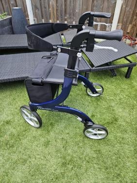 ZGAN Travixx Deluxe Rollator Donkerblauw MAAT S