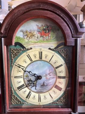 Friese staartklok, mooi beschilderde wijzerplaat