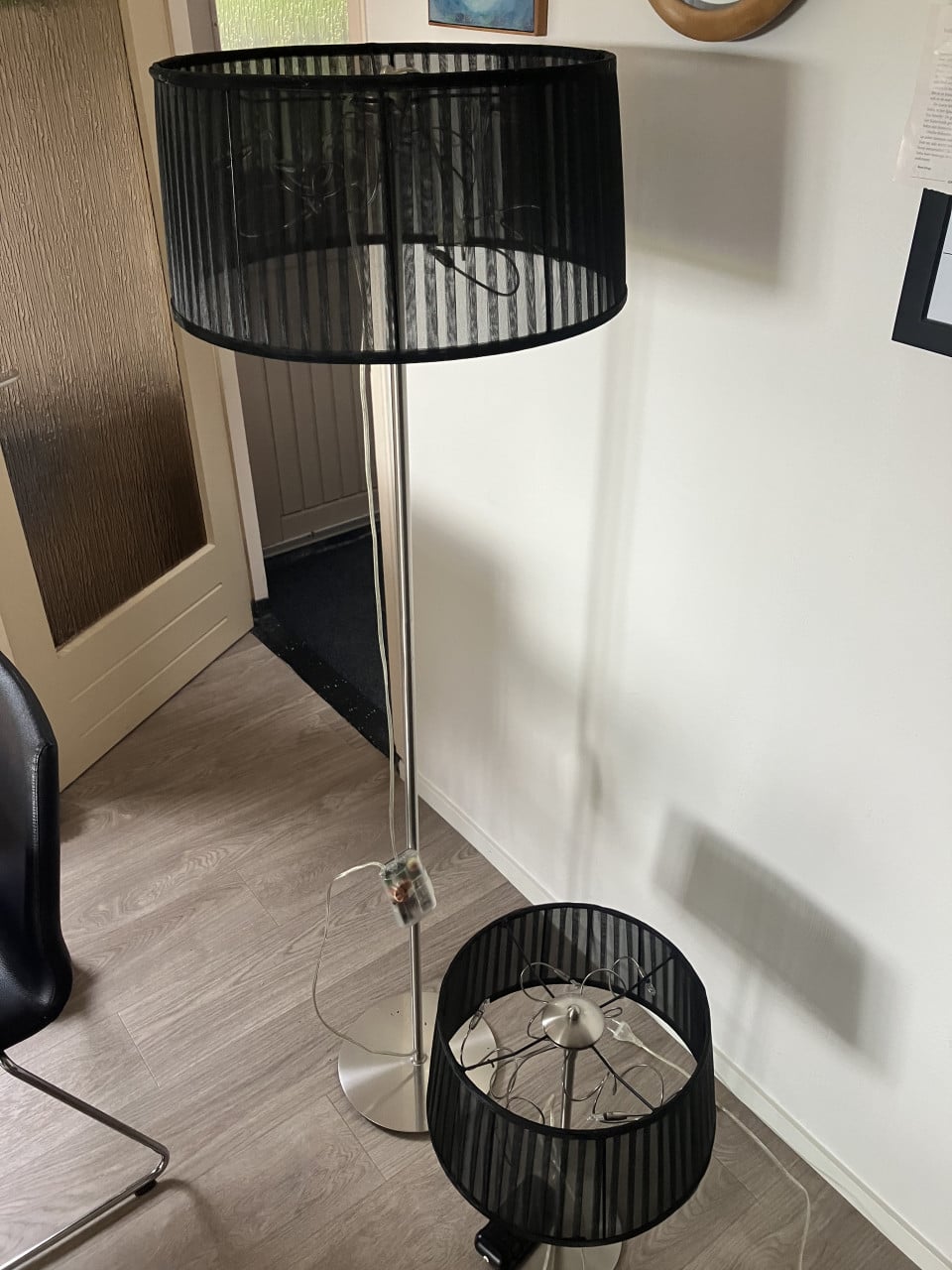 Staande lampen en tafellamp