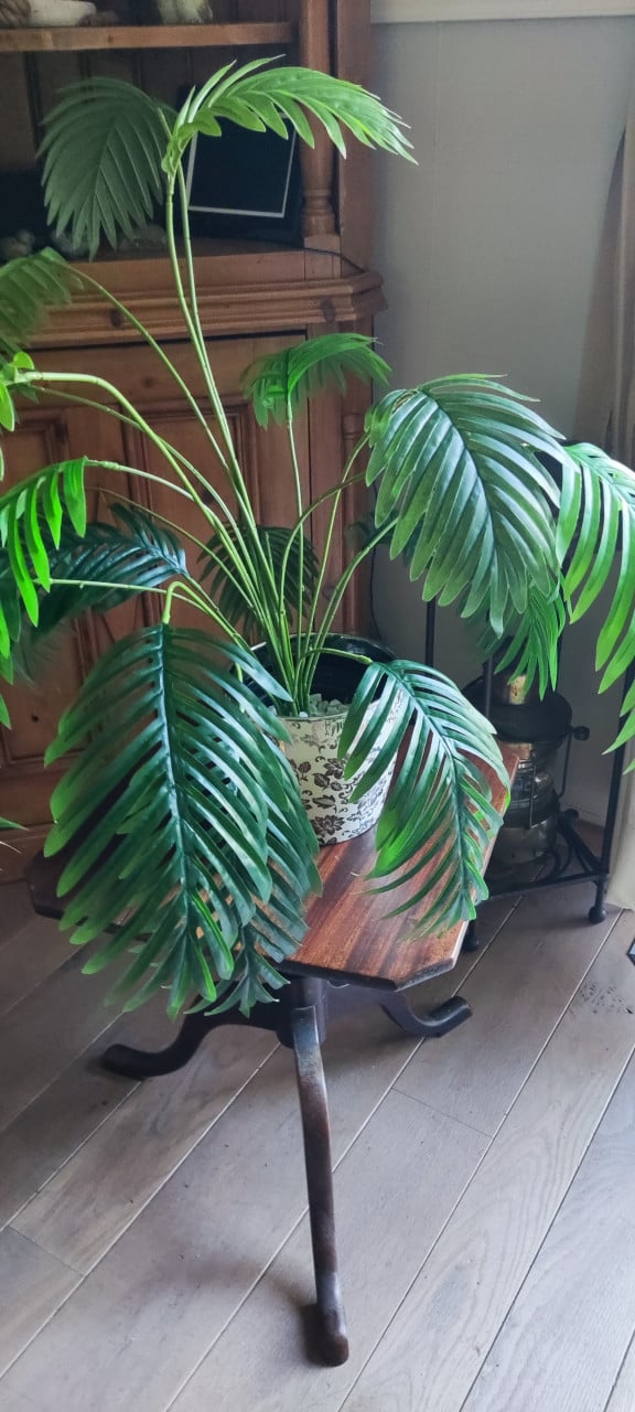 Teakhouten plantentafeltje / bijzettafeltje