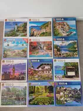 Te koop : 11 King Puzzels van 1000 stukjes