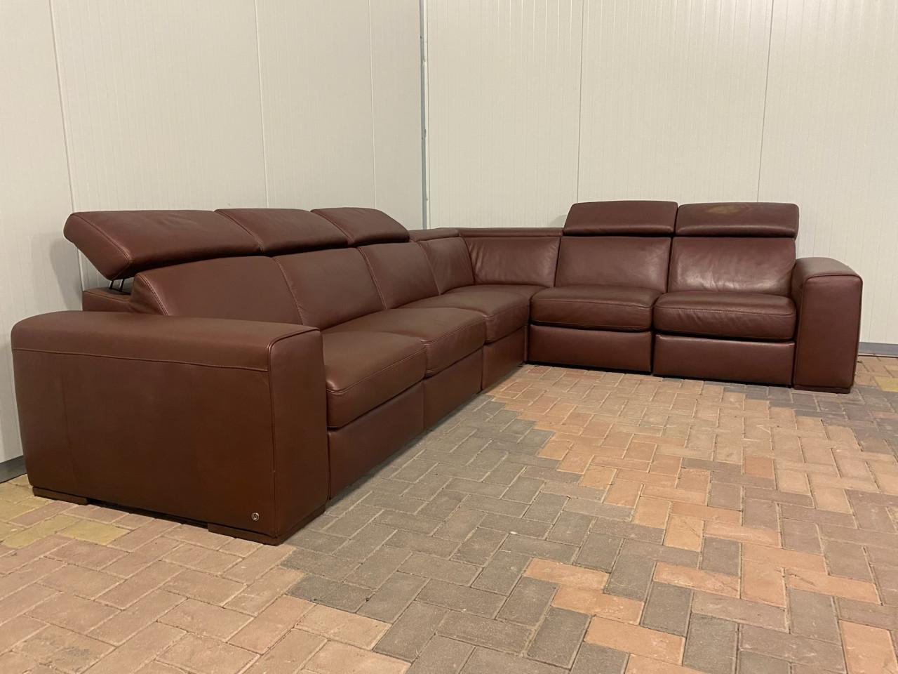 Natuzzi Editions B760 Leren Relax Hoekbank – Verstelbare Hoofdsteunen