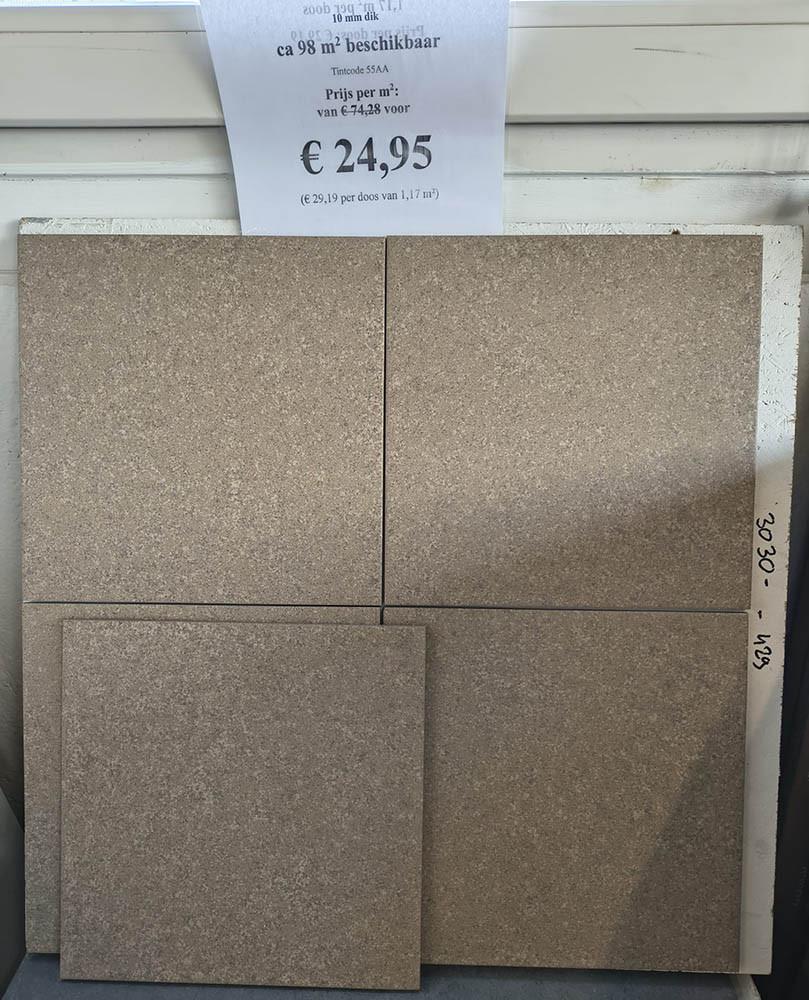 3030-429 Beige Mosa tegels, 30x30 cm, prijs per m²