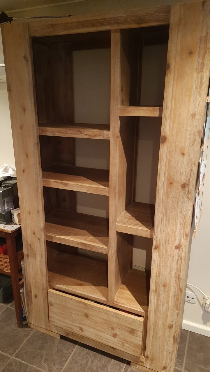 Teakhouten boekenkast
