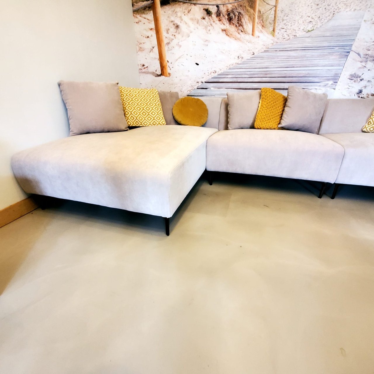 Nieuwe bank (B x H x D): 344 x 74 x 100 -178 cm