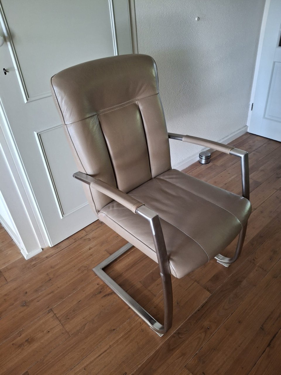 Leren eetkamer stoelen