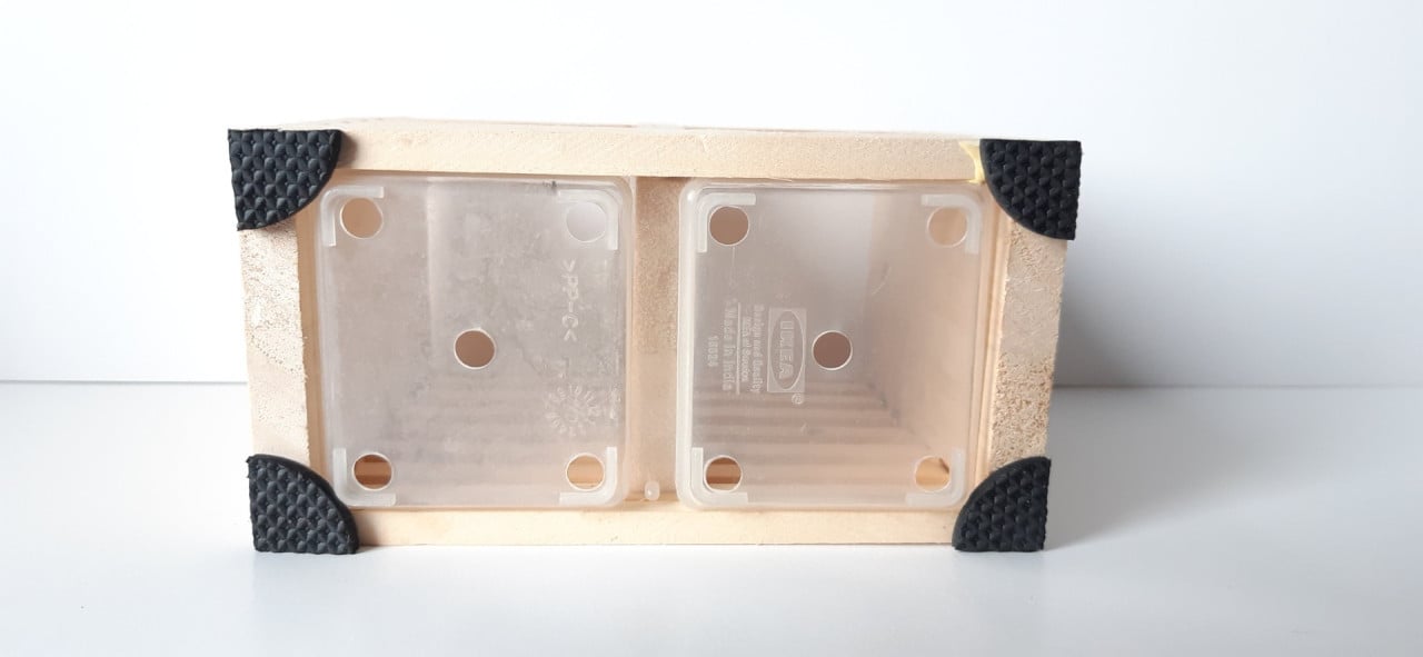 Ikea houten rekje multifunctioneel,  voor bestek, bureaustandaard etc.