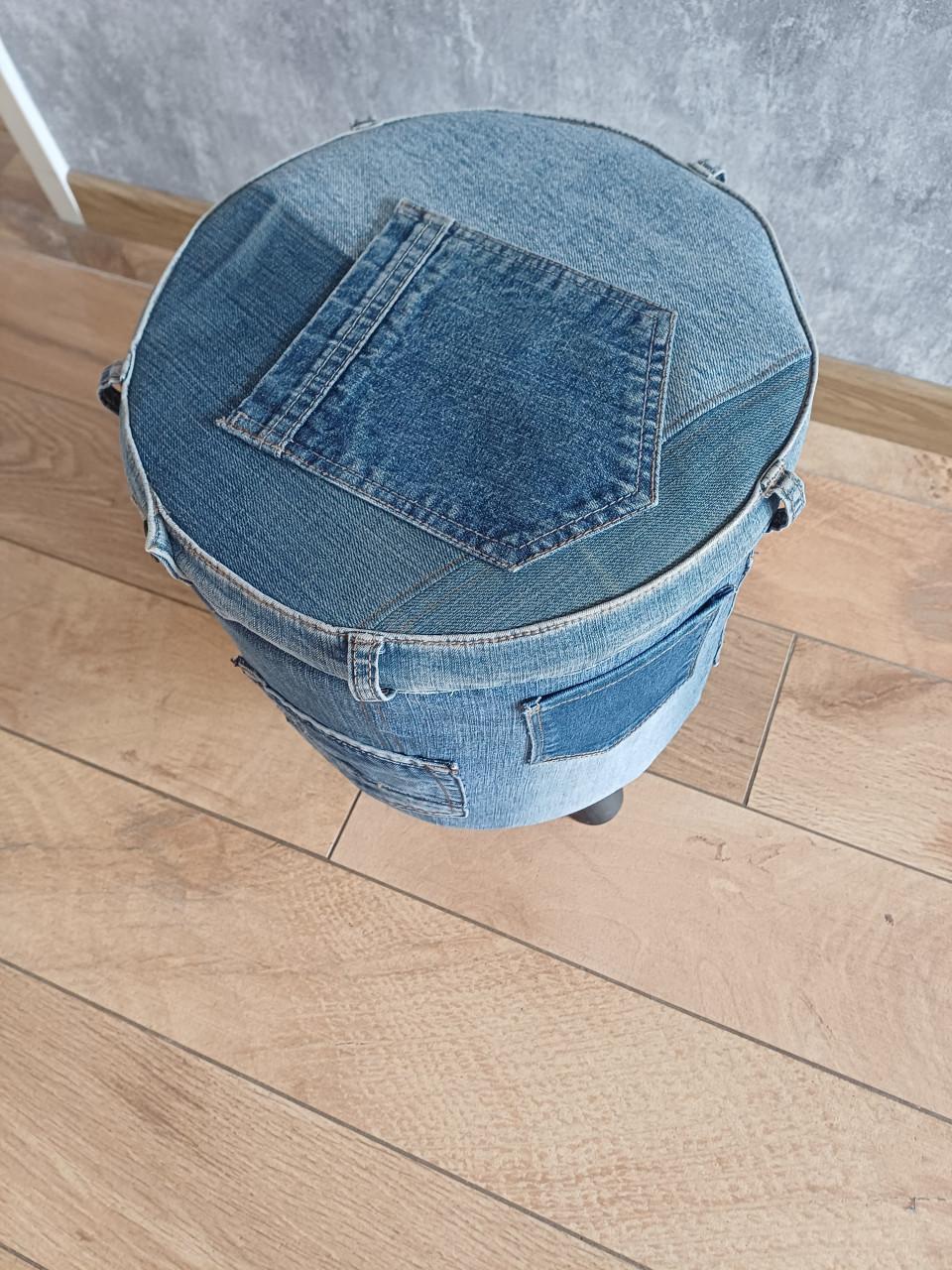 Krukjes bekleed met spijkerbroeken