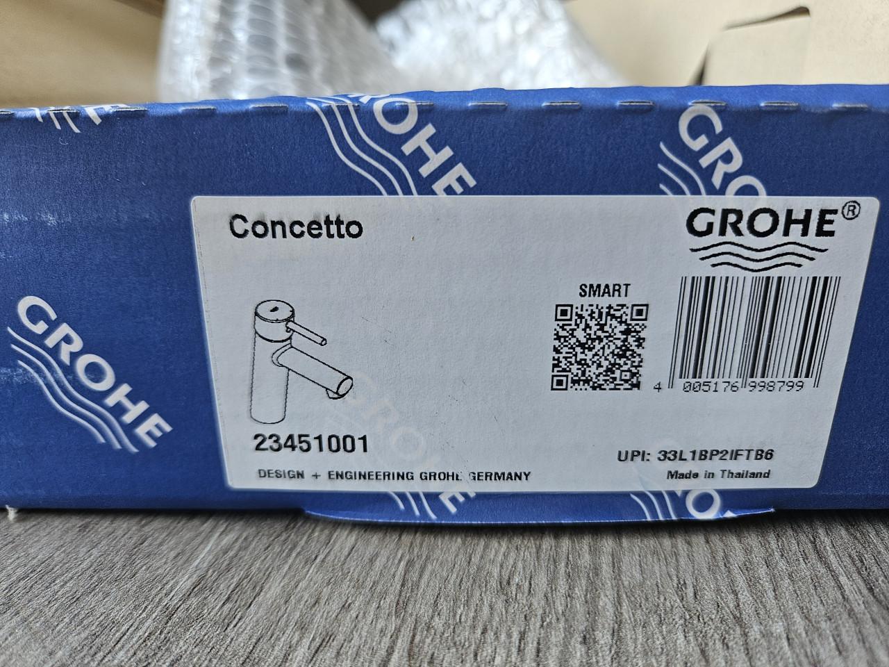 Wastafelkraan, Grohe, chroom, nieuw in de verpakking