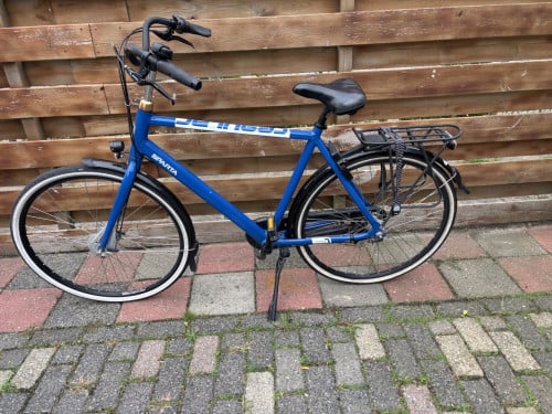 Blauwe sparta herenfiets