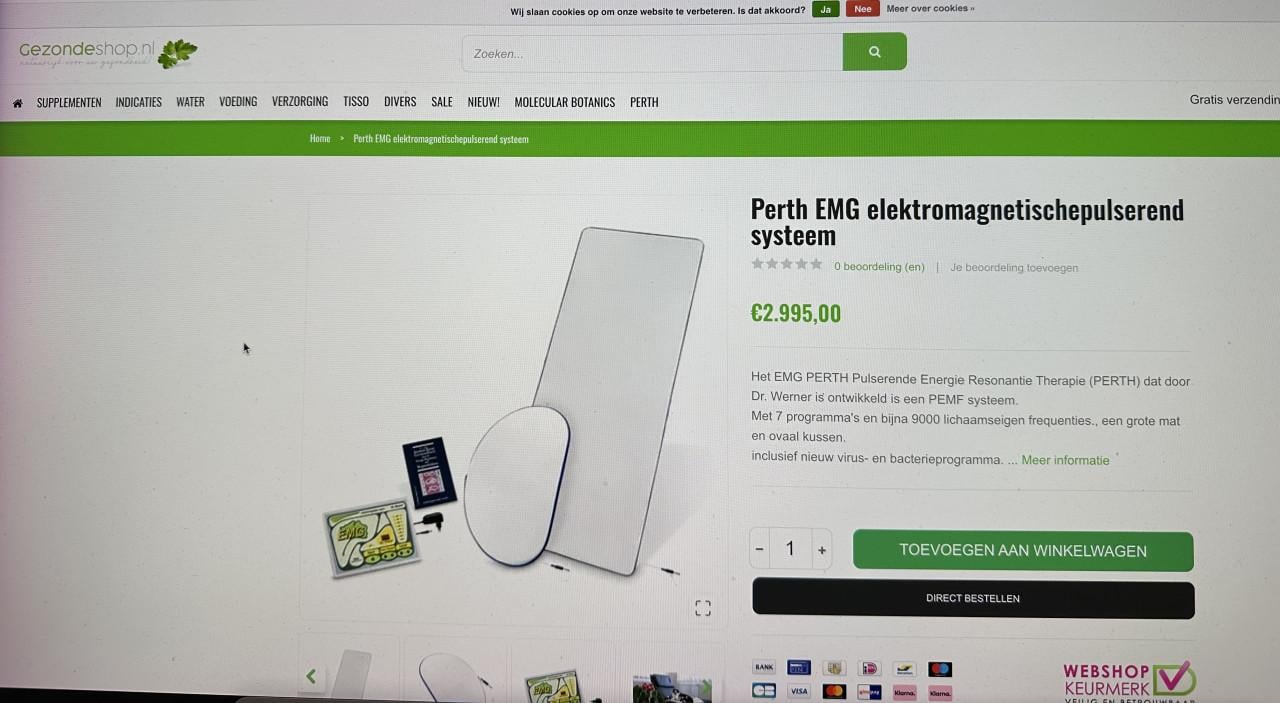 Elektromagnetische mat .