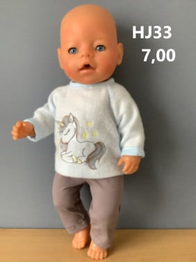 Baby born / babyborn set . Opbrengst KiKa. Poppenkleertjes.