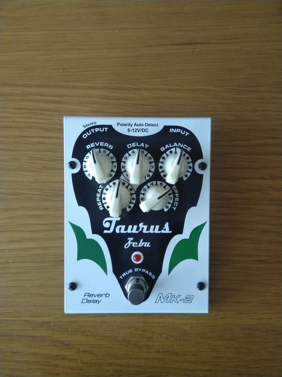 Taurus Zebu MKII Reverb en Delay Effect Pedaal