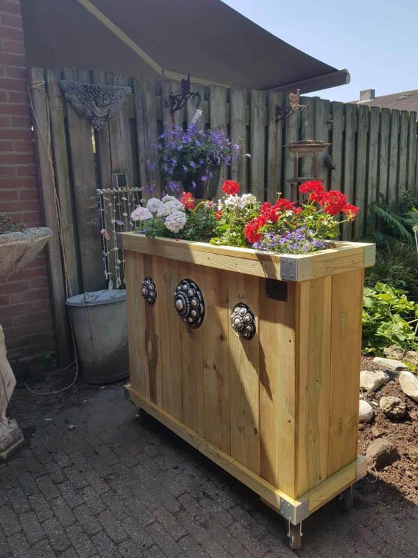 Zeeuwse knop bloembakken projecten ter inspiraties L100 x B35 x H75
