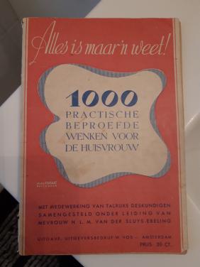 Vintage boeken: huishoudelijke tips voor de huisvrouw